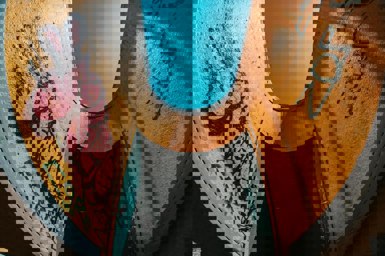 Underground Artistry: Graffiti Mural Brightens Disused Tube Station